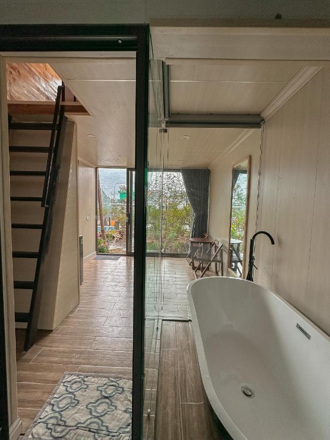 Bach Xanh House. Triangle Bungalow Tam Dao Bagian luar foto