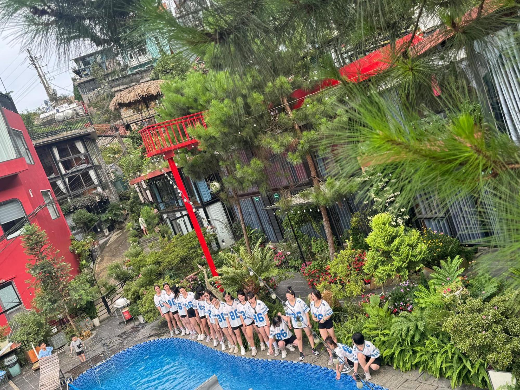 Bach Xanh House. Triangle Bungalow Tam Dao Bagian luar foto